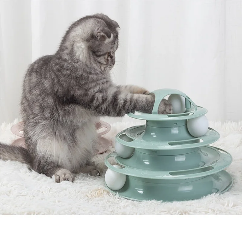 4-story Cat Toy Tower Self-satisfaction Relieve Boredom Tower Track Plate Intellectual Play Cat Interactive Toy Four-story
4-story Cat Toy Tower Self-satisfaction Relieve Boredom Tower Track Plate Intellectual Play Cat Interactive Toy Four-story