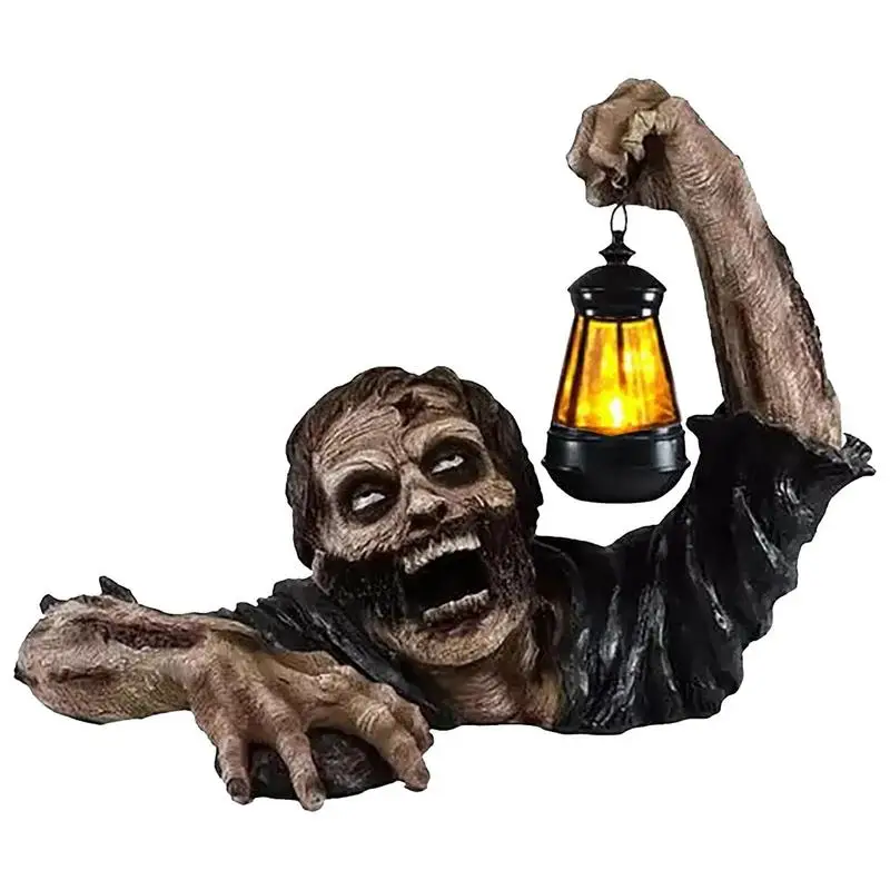 Halloween Decor Crawling Lantern Zombie Statue With LED Light Resin Crafts Halloween Haunted House Yard Garden Decor Horror Prop
Halloween Decor Crawling Lantern Zombie Statue With LED Light Resin Crafts Halloween Haunted House Yard Garden Decor Horror Prop