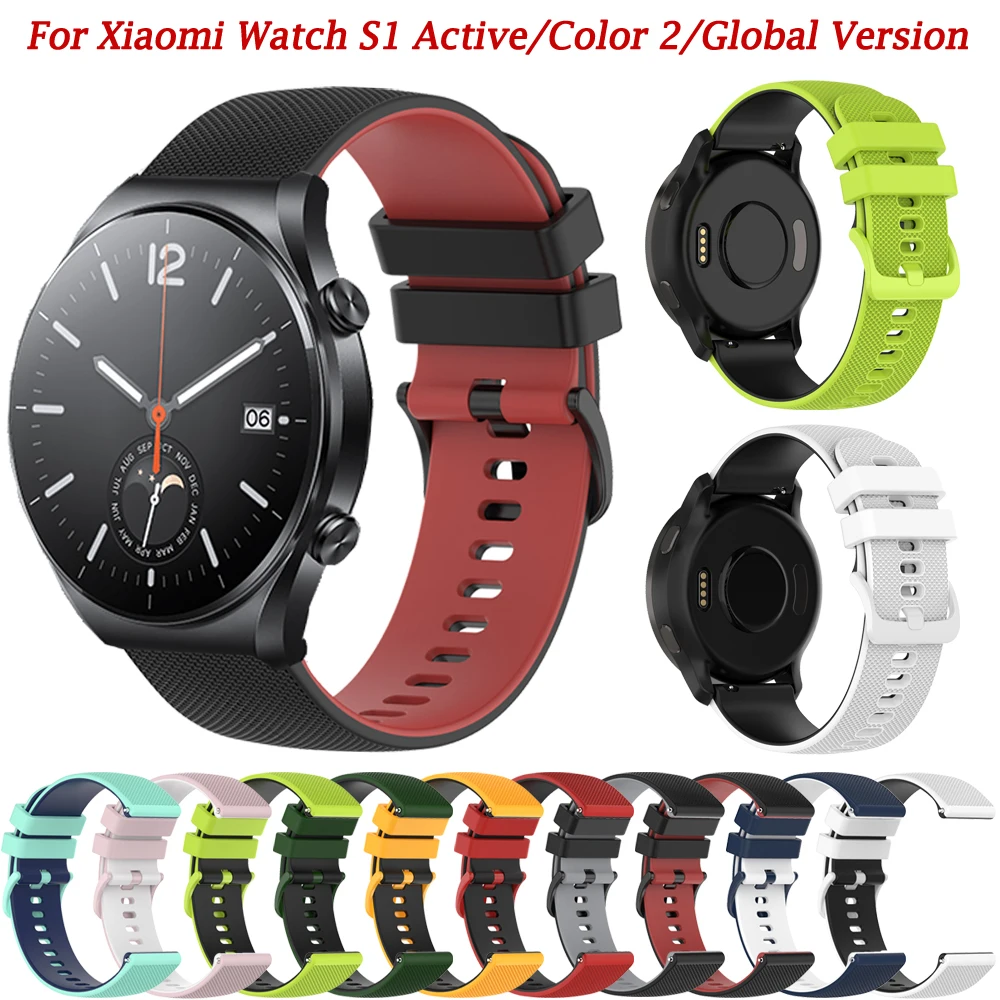 Ремешок силиконовый для Xiaomi Mi Watch S1 Pro/Active Color 2, спортивный браслет, браслет для наручных часов, 22/20 мм
Ремешок силиконовый для Xiaomi Mi Watch S1 Pro/Active Color 2, спортивный браслет, браслет для наручных часов, 22/20 мм