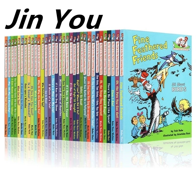 

33 Books/set Dr. Seuss Series Interesting Story Children's Picture English Books Kids Child Festival Gift toy Enlightenment Book