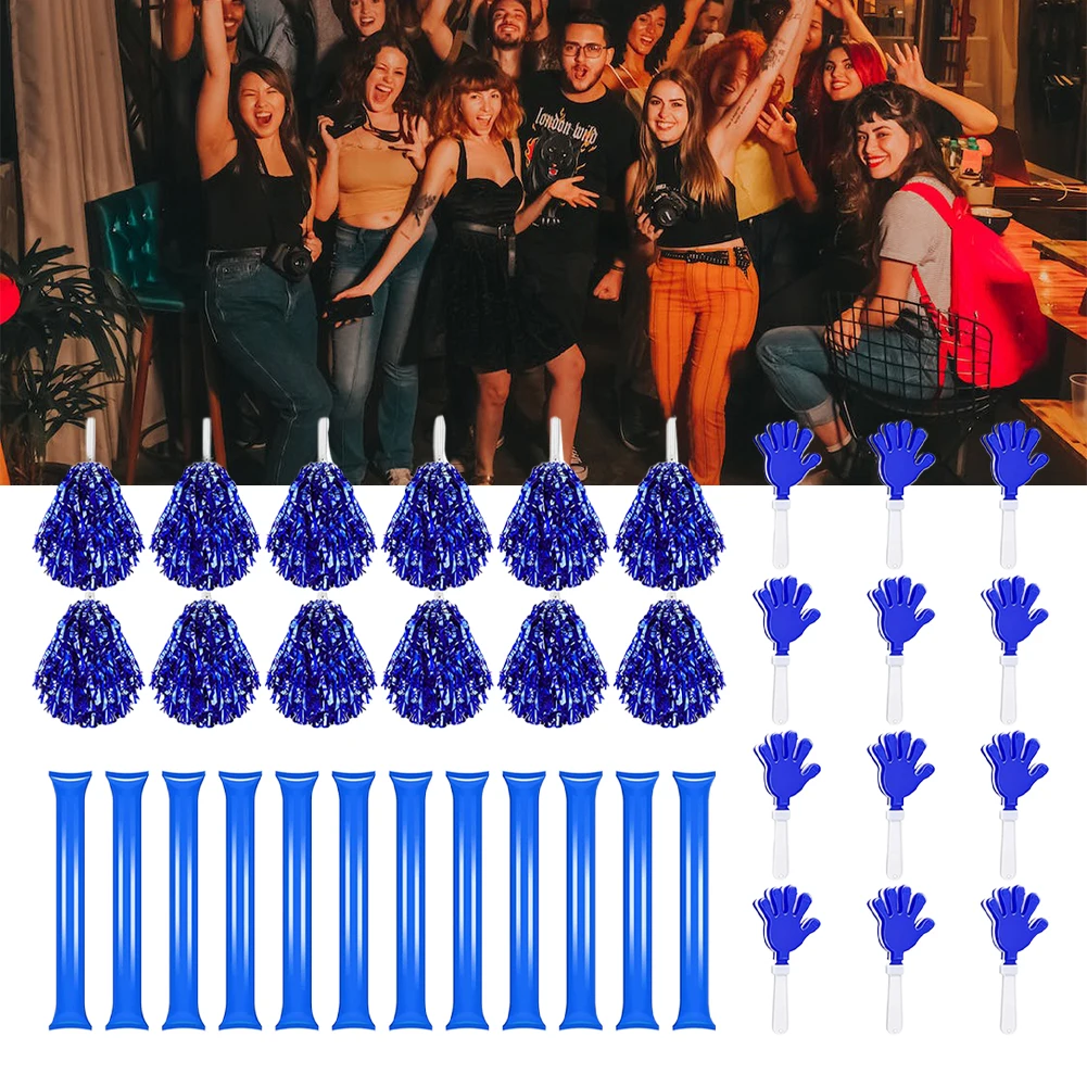 36Pcs Cheer Leading Poms Hand Clappers Pompomss Sticks For Sporting Events Festival Parties Stage Performances
36Pcs Cheer Leading Poms Hand Clappers Pompomss Sticks For Sporting Events Festival Parties Stage Performances