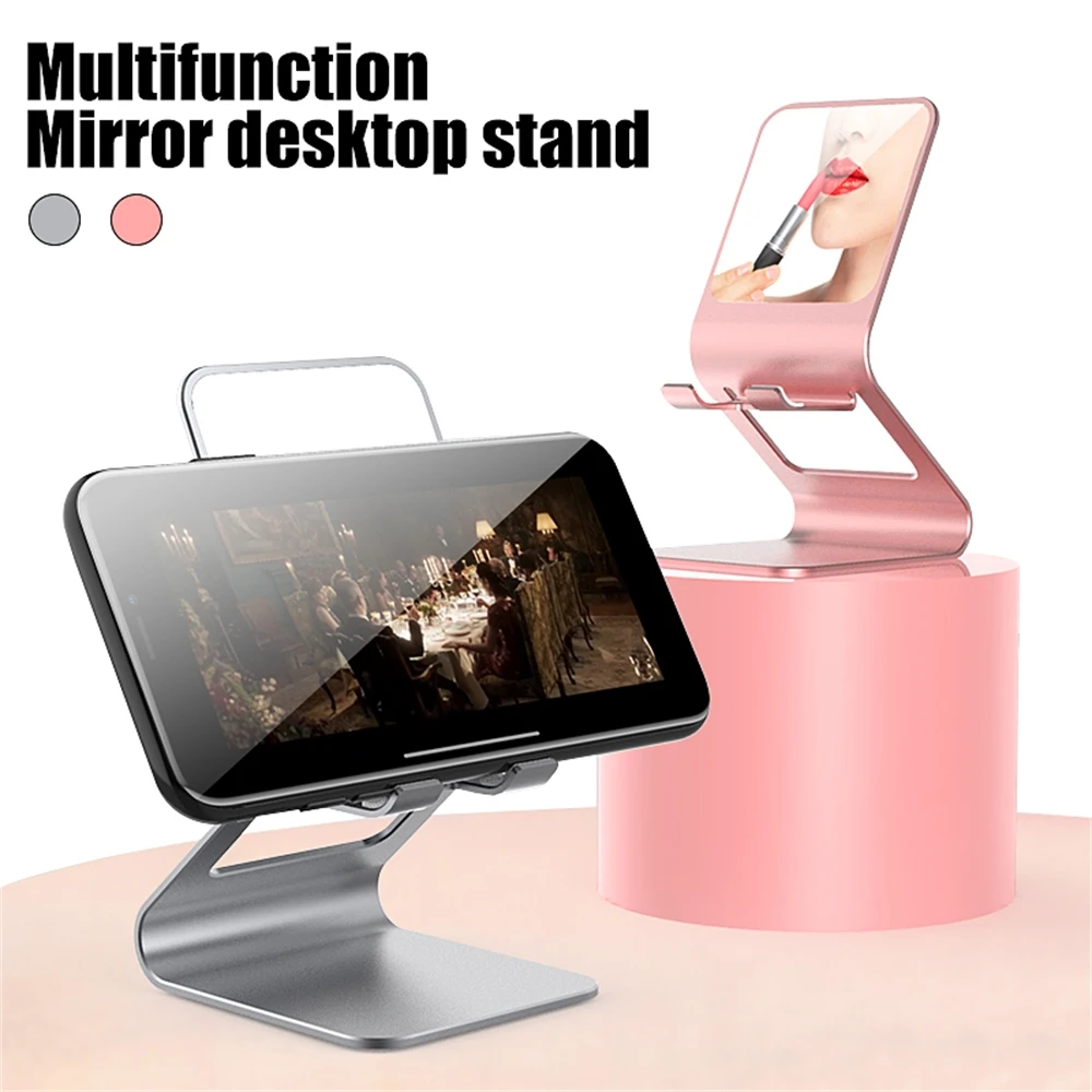 Aluminum Alloy Desktop Universal Phone Stand with Mirror For iPad Huawei Xiaomi Tablet i 11 12 Support Mobile Holder
Aluminum Alloy Desktop Universal Phone Stand with Mirror For iPad Huawei Xiaomi Tablet i 11 12 Support Mobile Holder