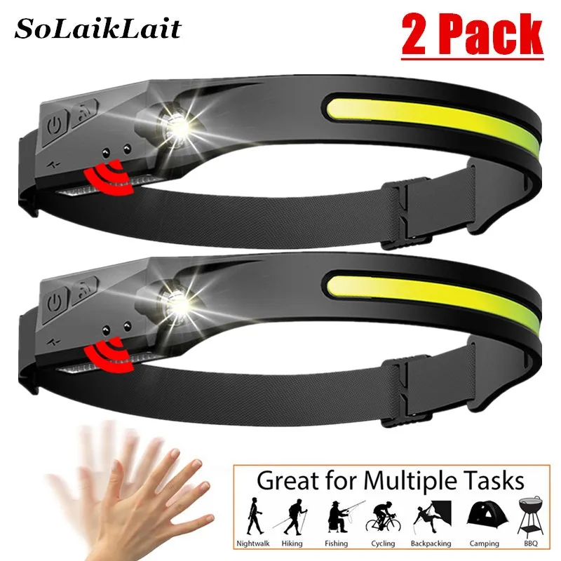 2PCS USB Rechargeable Super Bright COB LED Headlamp Flashlight Waterproof Induction Headlamp High Power Flashlight Work Light
2PCS USB Rechargeable Super Bright COB LED Headlamp Flashlight Waterproof Induction Headlamp High Power Flashlight Work Light
