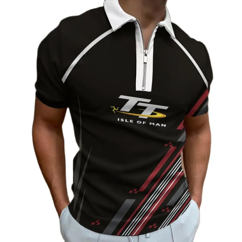 2022 F1 Formula One MOTO GP TT Racing Zip Polo Shirt Isle of Man Motorcycle Road Race Short Sleeve Men's Summer Mountain Course
2022 F1 Formula One MOTO GP TT Racing Zip Polo Shirt Isle of Man Motorcycle Road Race Short Sleeve Men's Summer Mountain Course