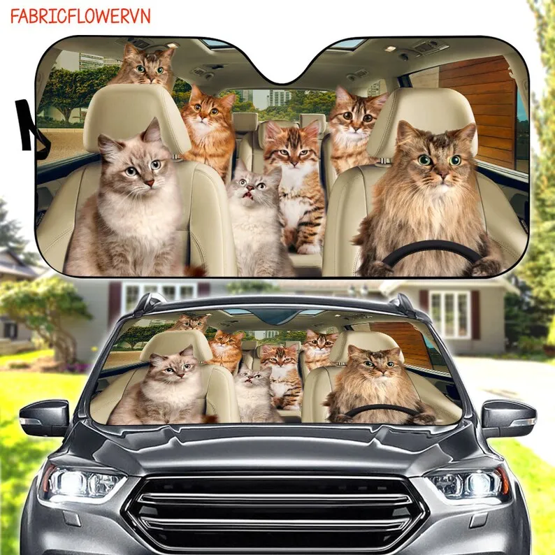 Siberian Cat Car Sunshade, Siberian Cat Car Decoration, Siberian Windshield, Cat Lovers Gift, Cat Car Sunshade, Gift For Mom, Gi 
Siberian Cat Car Sunshade, Siberian Cat Car Decoration, Siberian Windshield, Cat Lovers Gift, Cat Car Sunshade, Gift For Mom, Gi
