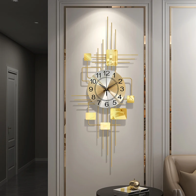 Nordic Modern Wall Clock Silent Metal Golden Geometry Irregular Wall Clock Unique Large Reloj De Pared Wood Home Decor EI50WC
Nordic Modern Wall Clock Silent Metal Golden Geometry Irregular Wall Clock Unique Large Reloj De Pared Wood Home Decor EI50WC