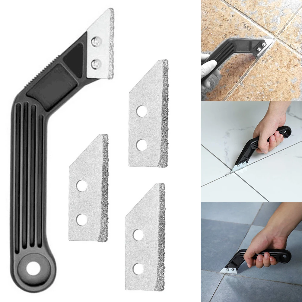 1set Tiling Tool Clean Black Beveled Handle Scraper With 3 Replace Blades Tile Gap Grout Remover Wall Floor Tiles Joint Cleaning
1set Tiling Tool Clean Black Beveled Handle Scraper With 3 Replace Blades Tile Gap Grout Remover Wall Floor Tiles Joint Cleaning