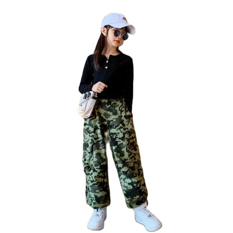 Fashion Girls Camouflage Army Green Pants Spring Autumn New High Waist Pocket Trousers Teenage Casual Sweatpants 8 10 12 14 Yrs
Fashion Girls Camouflage Army Green Pants Spring Autumn New High Waist Pocket Trousers Teenage Casual Sweatpants 8 10 12 14 Yrs