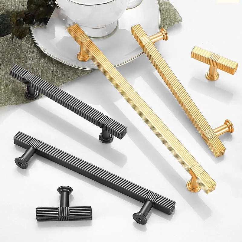 Modern Minimalist Black Aluminum Alloy Wardrobe Handle Cabinet Knobs and Handles Gold Dressers for Bedroom Drawer Bedroom Decor 
Modern Minimalist Black Aluminum Alloy Wardrobe Handle Cabinet Knobs and Handles Gold Dressers for Bedroom Drawer Bedroom Decor