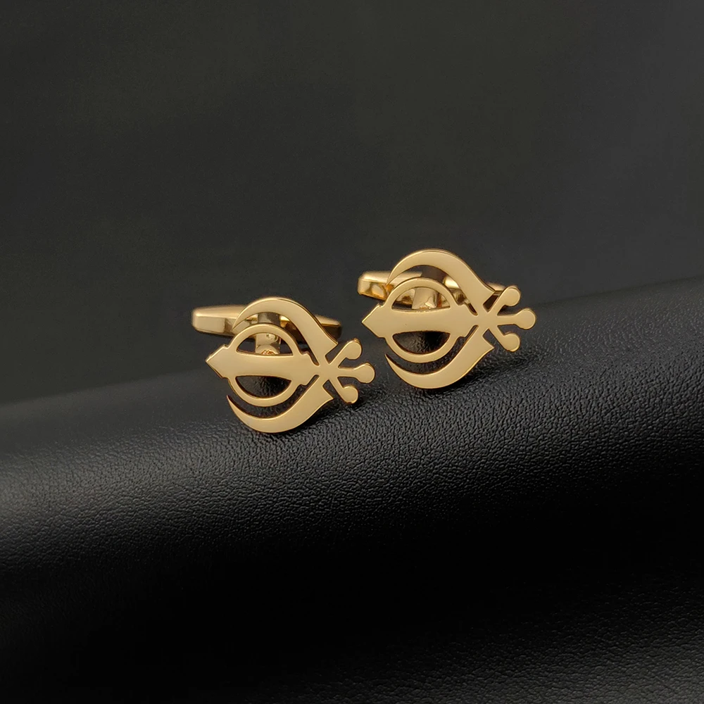 Vintage Sikhism Symbol Men Cufflinks Religion Amulet Faith Twins Suits Gemelos Stainless Steel Jewelry Wedding Best Dad Gifts
Vintage Sikhism Symbol Men Cufflinks Religion Amulet Faith Twins Suits Gemelos Stainless Steel Jewelry Wedding Best Dad Gifts