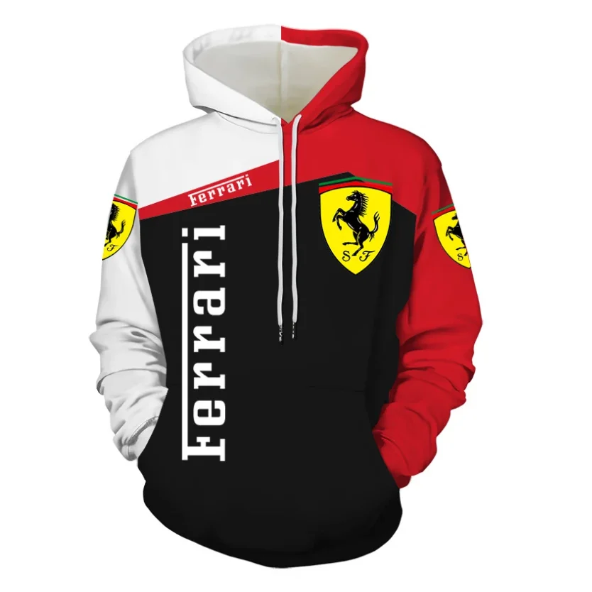 2022 Fashion New Ferrari Logo F1 3d Printing Spring And Summer Fashion Hooded Sweater Men And Women Sweater Pullover Outdoor
2022 Fashion New Ferrari Logo F1 3d Printing Spring And Summer Fashion Hooded Sweater Men And Women Sweater Pullover Outdoor