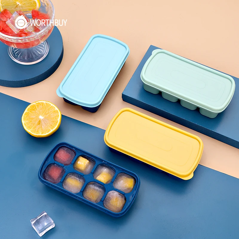WORTHBUY 8 Grids Ice Mould Silicone Ice Cube Maker With Dustproof Lid Reusable Ice Cube Tray Forms Kitchen Ice Cube Shape Mold
WORTHBUY 8 Grids Ice Mould Silicone Ice Cube Maker With Dustproof Lid Reusable Ice Cube Tray Forms Kitchen Ice Cube Shape Mold