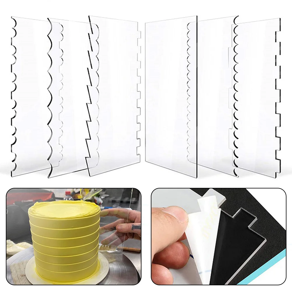 6Psc Acrylic Cake Spatula Decorating Contour Comb Cake Edge Smoothing Tool For Surface Of The Cake Clean Cake Decorating
6Psc Acrylic Cake Spatula Decorating Contour Comb Cake Edge Smoothing Tool For Surface Of The Cake Clean Cake Decorating