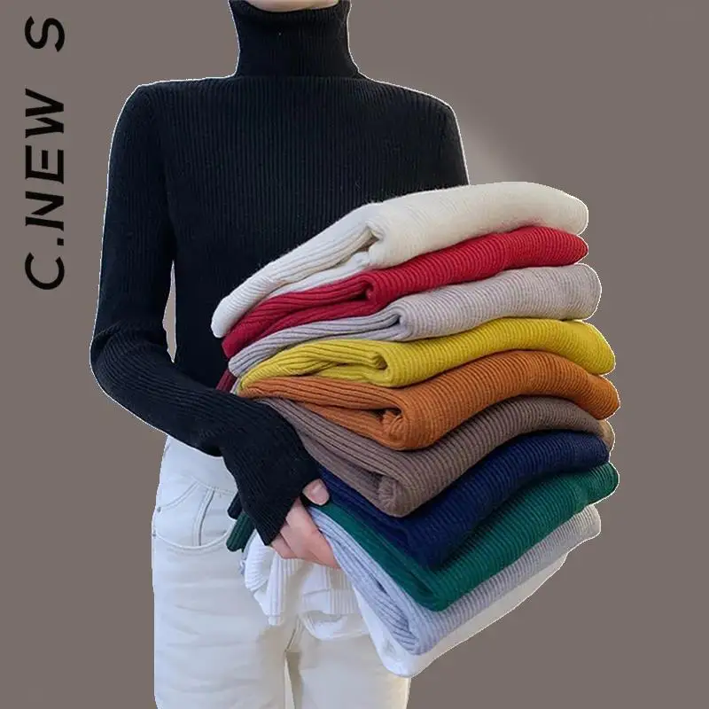 C.New S Women Sweater Turtleneck Fashion Knitted Slim Simple Sweaters Women Stylish Soft Sweaters Ladies Girl Warm Knitwear 
C.New S Women Sweater Turtleneck Fashion Knitted Slim Simple Sweaters Women Stylish Soft Sweaters Ladies Girl Warm Knitwear