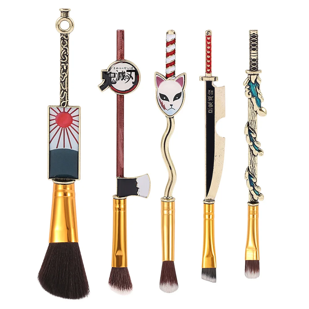 5pcs Makeup Brush Set Anime Demon Slayer Makeup Brush Tool Face Cosmetic Powder Highlight Blending Eyebrow Eyeshadow Brush Kit
5pcs Makeup Brush Set Anime Demon Slayer Makeup Brush Tool Face Cosmetic Powder Highlight Blending Eyebrow Eyeshadow Brush Kit