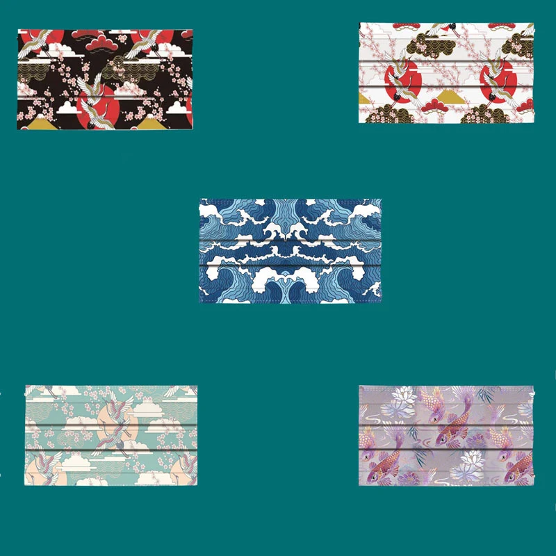 10pcs Adult Face Mouth Mask Disposable Chinese Style Printed Crane Mascarilla Three Layer Non-woven Fabric Dustproof Mask
10pcs Adult Face Mouth Mask Disposable Chinese Style Printed Crane Mascarilla Three Layer Non-woven Fabric Dustproof Mask