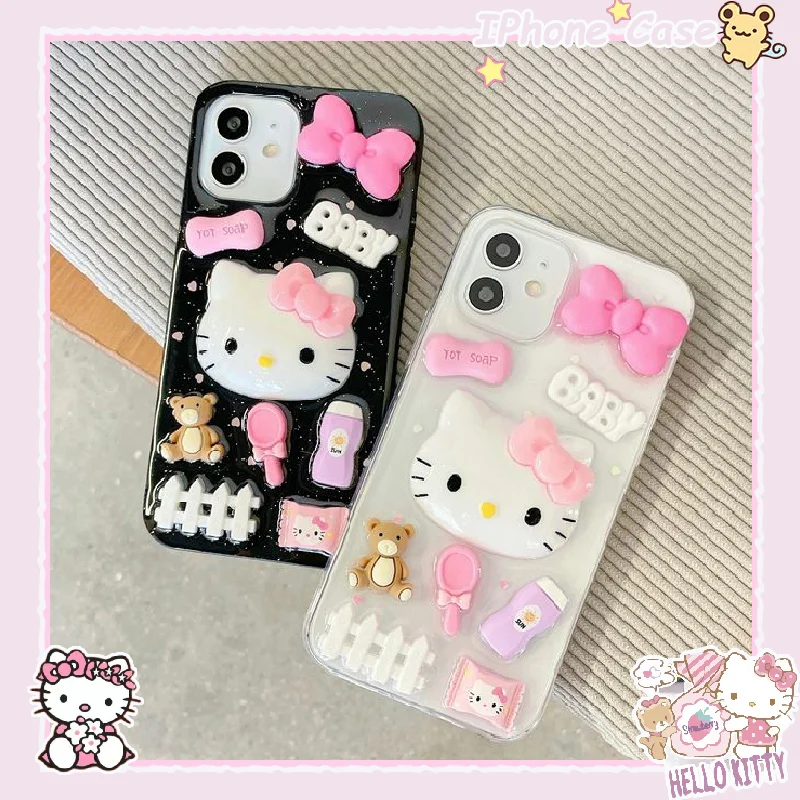 Kawaii Sanrio Hello Kitty IPhone чехол мультфильм анимация 3d прозрачный чехол для телефона подходит для IPhone14 13 12 11 Pro Max XS
Kawaii Sanrio Hello Kitty IPhone чехол мультфильм анимация 3d прозрачный чехол для телефона подходит для IPhone14 13 12 11 Pro Max XS
