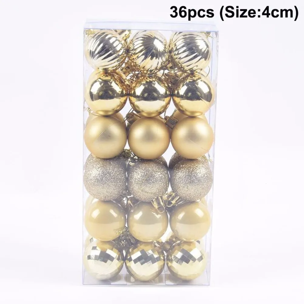 36pcs Christmas Ball Decorations Glittering Baubles Christmas Tree Hanging Pendant For Garden Home Wedding Party Decor 4cm
36pcs Christmas Ball Decorations Glittering Baubles Christmas Tree Hanging Pendant For Garden Home Wedding Party Decor 4cm