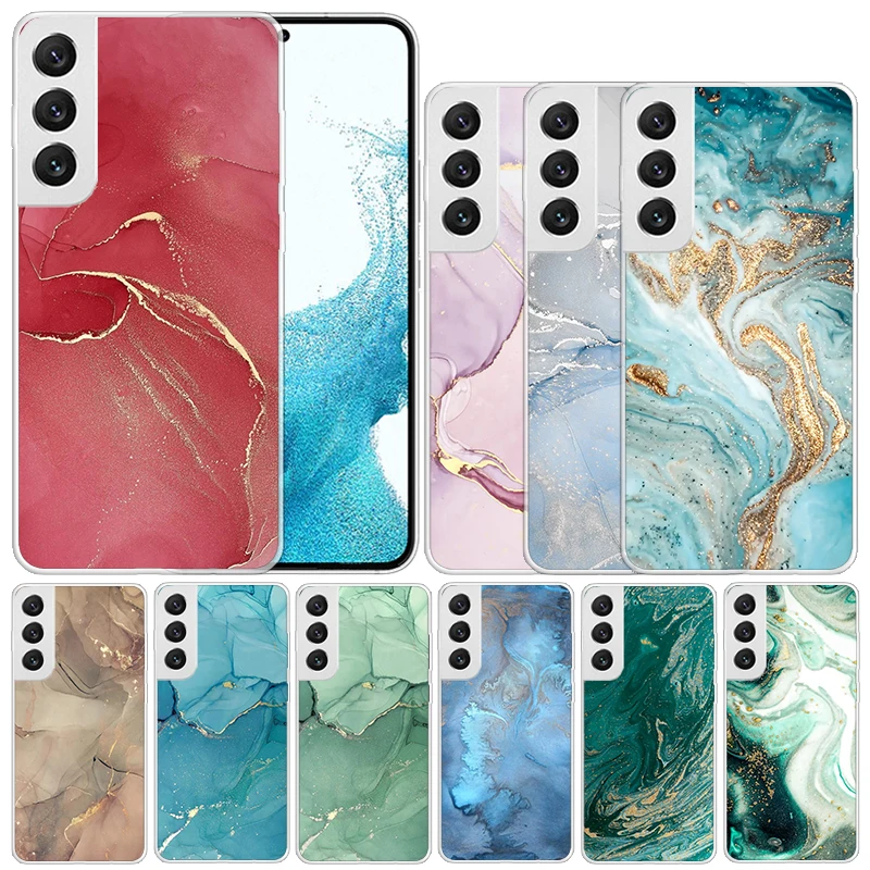 

Granite Marble Soft Cover for Samsung Galaxy S23 S22 S21 Ultra S20 FE S10 Plus Print Phone Case S10E S9 S8 + Pattern Coque