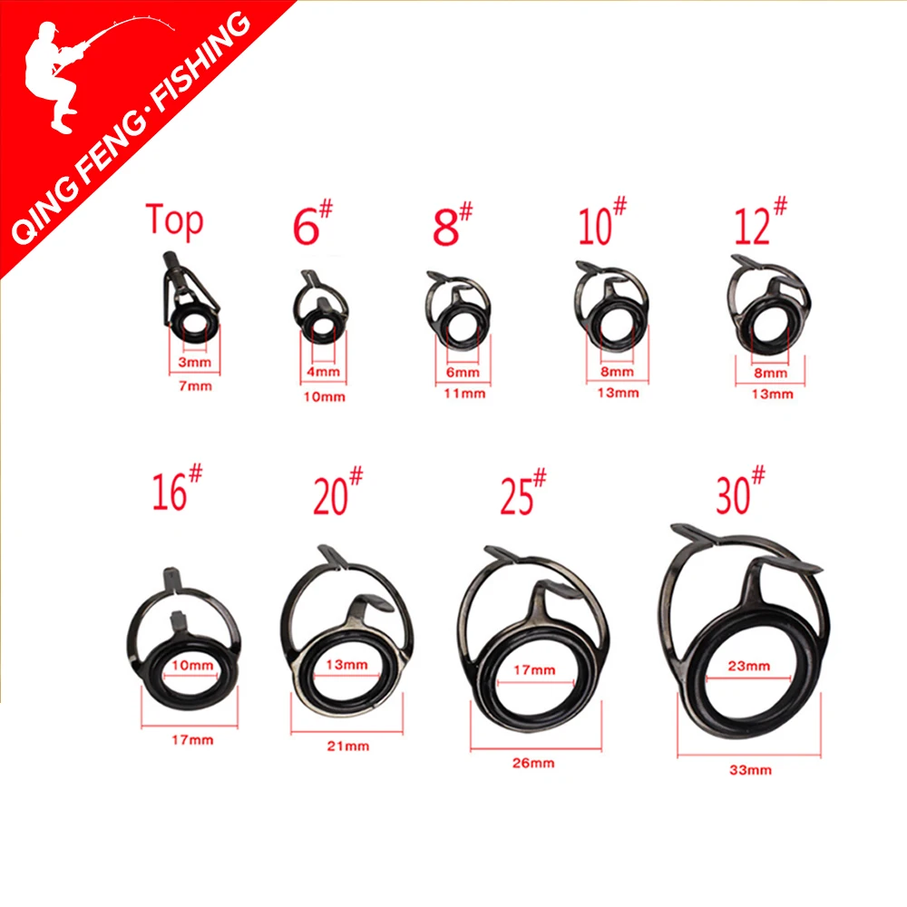 45/85pcs Fishing Rod Guide Ceramic High Carbon Steel Ring and 20m Colored Rope for Binding Guide Ring
45/85pcs Fishing Rod Guide Ceramic High Carbon Steel Ring and 20m Colored Rope for Binding Guide Ring