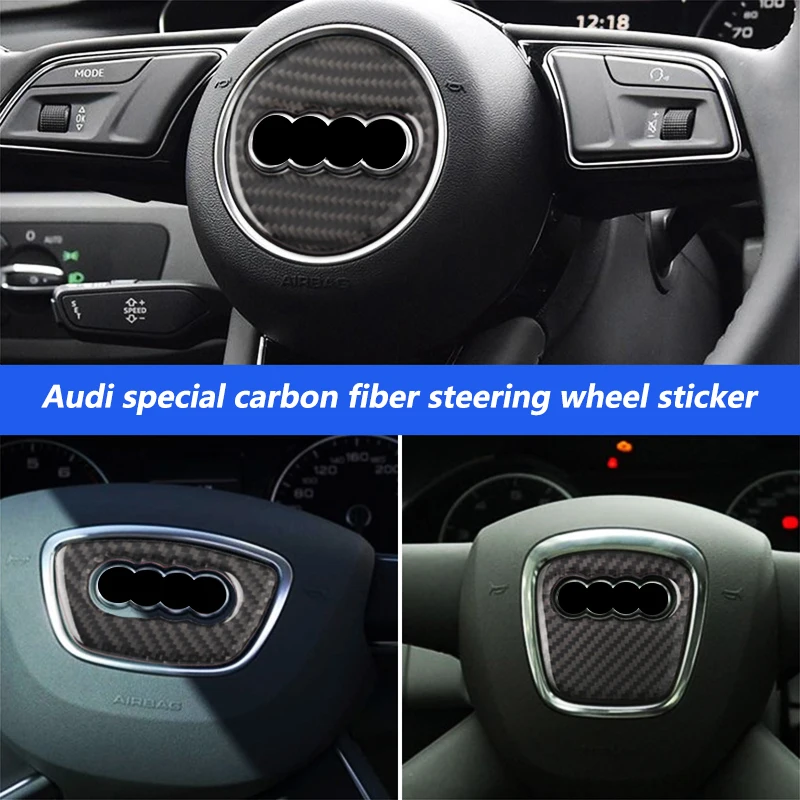 Car Styling Carbon Fiber Steering Wheel Stickers Auto Decals For Audi A3 A4 A4L A6L A7 Q3 Q5 Q7 Q5L S3 Interior Accessories
Car Styling Carbon Fiber Steering Wheel Stickers Auto Decals For Audi A3 A4 A4L A6L A7 Q3 Q5 Q7 Q5L S3 Interior Accessories