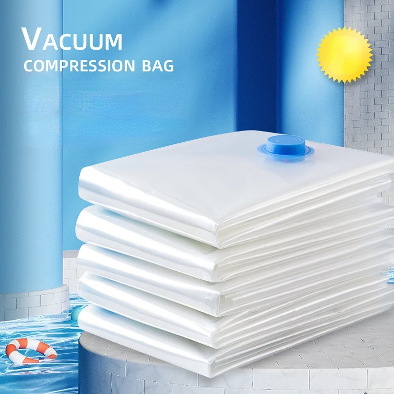 Transparent Suction Vacuum Compression Bag Travel Clothing Storage Bag Pressure Suction Clothing Quilts Thickened Storage Bag
Transparent Suction Vacuum Compression Bag Travel Clothing Storage Bag Pressure Suction Clothing Quilts Thickened Storage Bag