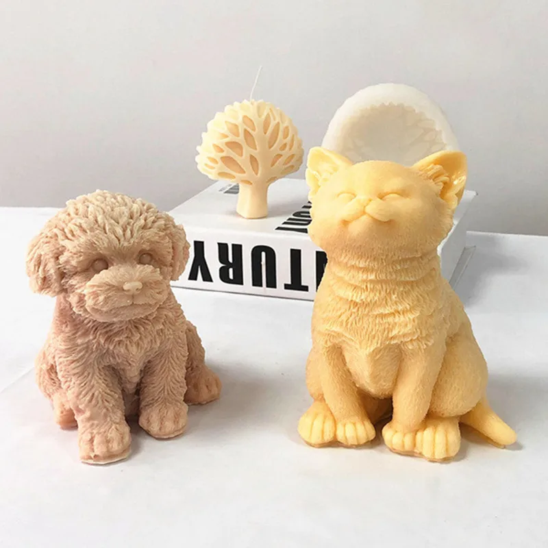 3D Large Lovely Dog Cat Candle Mold Animal Teddy Puppies Soy Wax Silicone Mould Puppy Dog Lover Home Decor Christmas Gift
3D Large Lovely Dog Cat Candle Mold Animal Teddy Puppies Soy Wax Silicone Mould Puppy Dog Lover Home Decor Christmas Gift