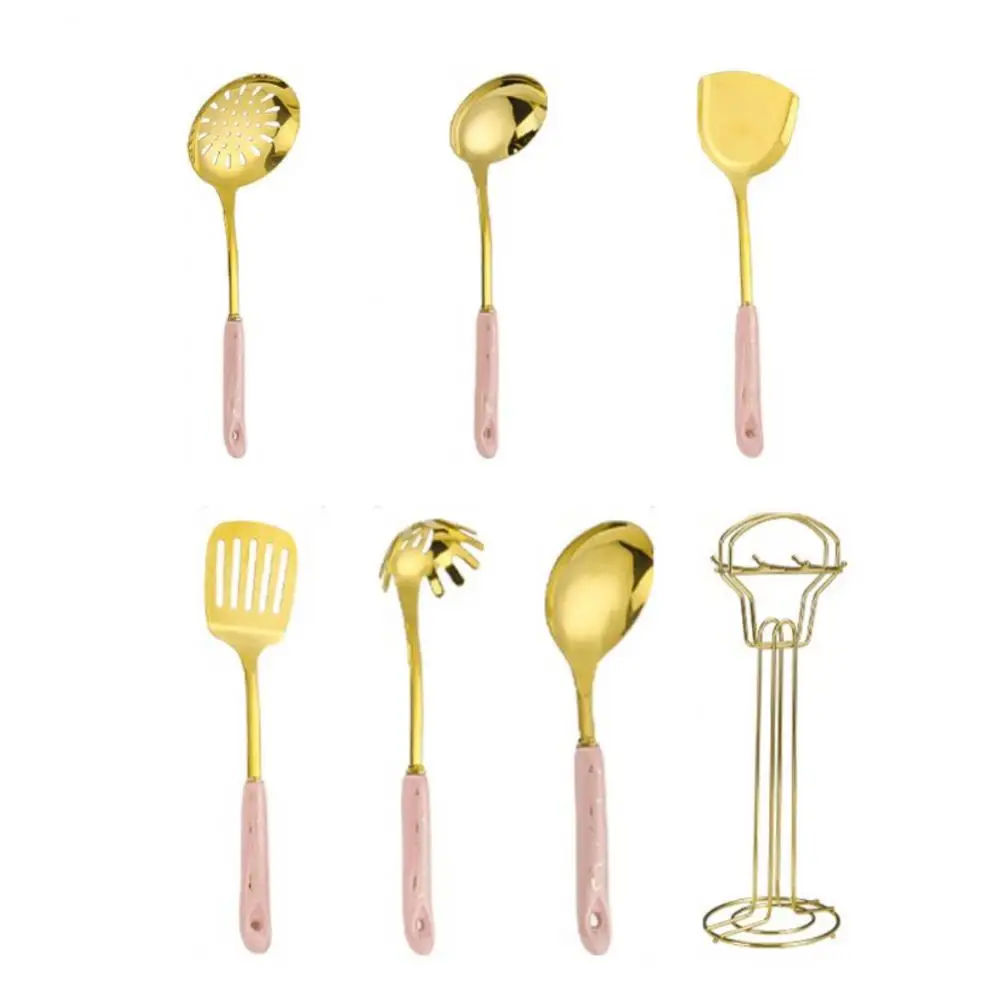 7PCS Cookware Kitchenware Set Nordic Style Luxury Stainless Steel Ceramic Handle Cooking Utensils Kitchen Tools Accessories
7PCS Cookware Kitchenware Set Nordic Style Luxury Stainless Steel Ceramic Handle Cooking Utensils Kitchen Tools Accessories