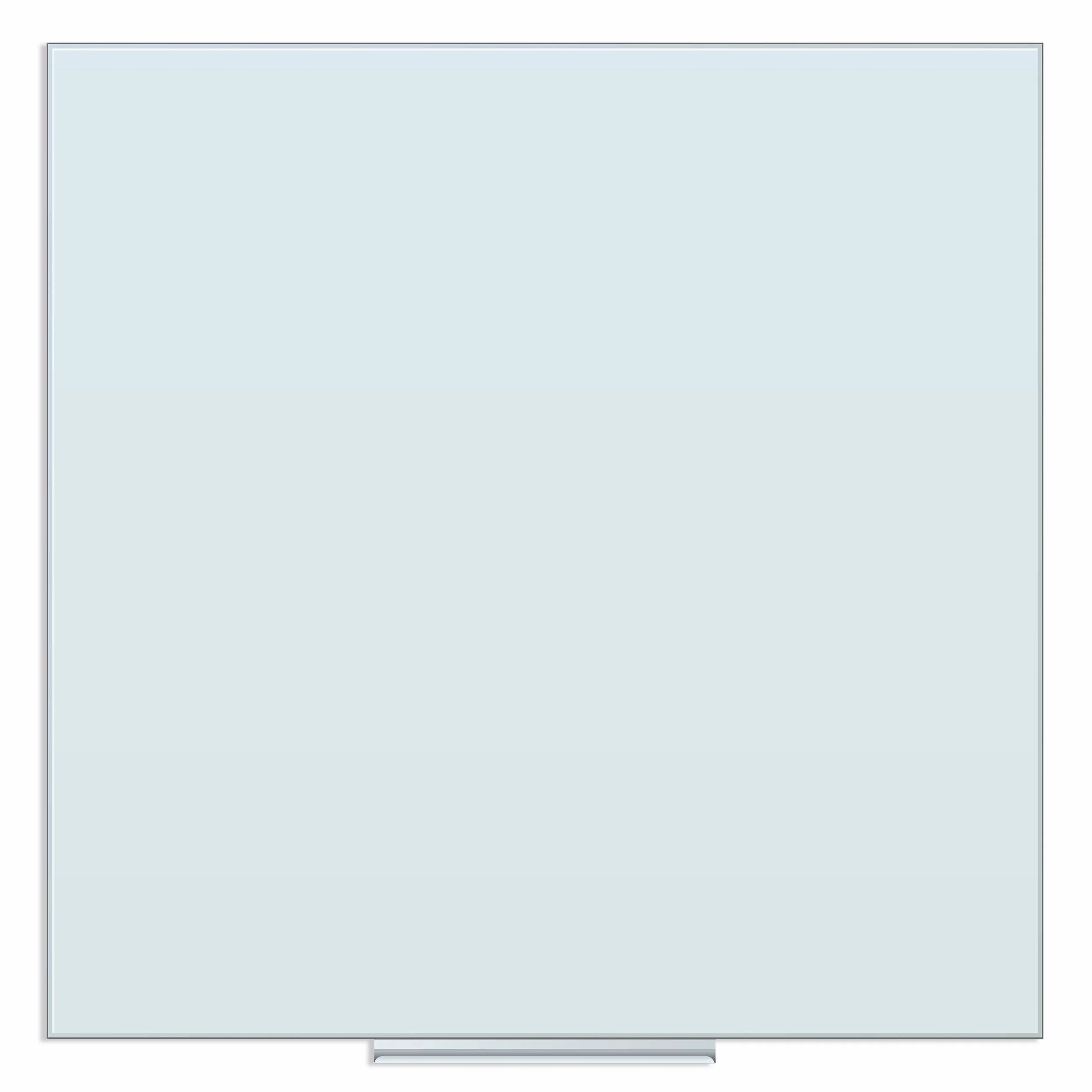 Floating Glass Dry Erase Board, 36" x 36", Whiteboard, White Frosted Surface, Frameless, 2843U
Floating Glass Dry Erase Board, 36" x 36", Whiteboard, White Frosted Surface, Frameless, 2843U