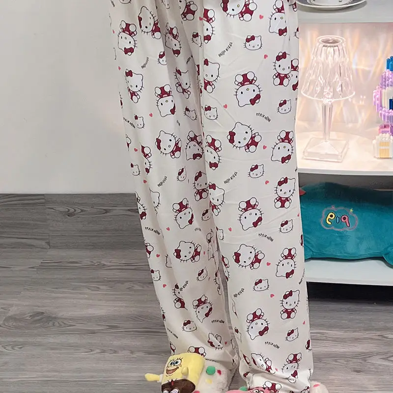 Sanrio Hello Kitty Kuromi Sleeping Trousers Autumn Cartoon My Melody Long Trousers Breathable Home Pants High Waist Loose Girls
Sanrio Hello Kitty Kuromi Sleeping Trousers Autumn Cartoon My Melody Long Trousers Breathable Home Pants High Waist Loose Girls