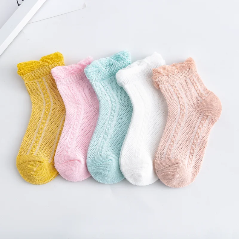 5Pairs/lot 2-9Y Baby Socks Summer Cotton Jacquard Thin Kids Socks Solid Colorful Girls Mesh Cute Newborn Boy Toddler Socks Baby
5Pairs/lot 2-9Y Baby Socks Summer Cotton Jacquard Thin Kids Socks Solid Colorful Girls Mesh Cute Newborn Boy Toddler Socks Baby