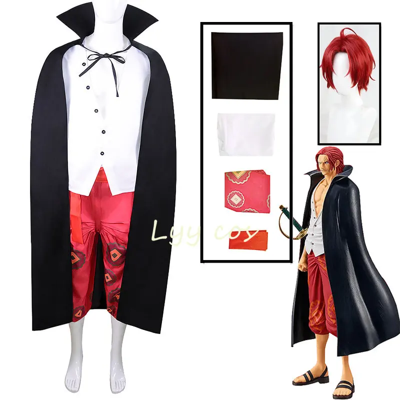 Anime Shanks Cosplay ONE PIECE Red Hair Shanks Two Years Ago Cool Suit Man Woman Costume Halloween
Anime Shanks Cosplay ONE PIECE Red Hair Shanks Two Years Ago Cool Suit Man Woman Costume Halloween