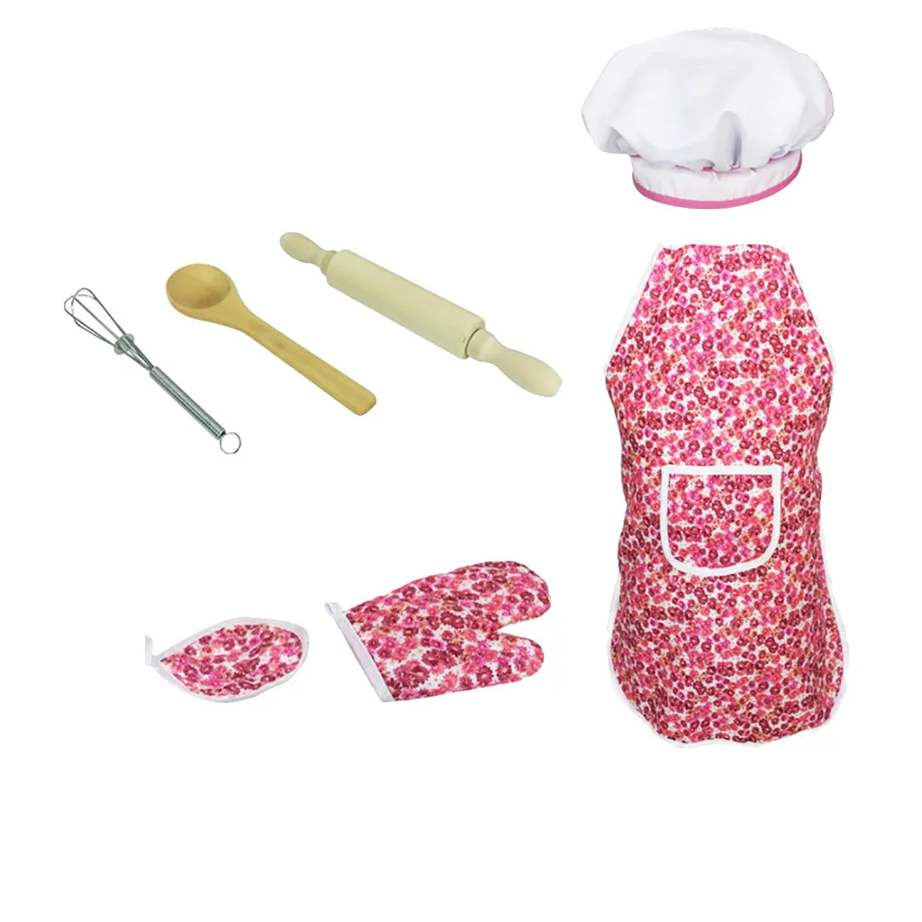 Kit 7pcs Set And Cooking Costume Pretend Play Hat Baking Role Apron Kitchen Kids Education
Kit 7pcs Set And Cooking Costume Pretend Play Hat Baking Role Apron Kitchen Kids Education