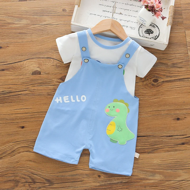 New Style Cute Newborn Kid Baby Boy Infant Girl Outfit Clothes Short Sleeve+Pants Overall 2Pcs Set Children Summer Clothing 
New Style Cute Newborn Kid Baby Boy Infant Girl Outfit Clothes Short Sleeve+Pants Overall 2Pcs Set Children Summer Clothing