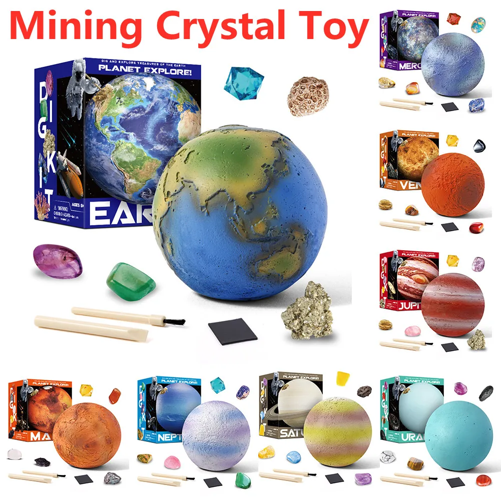 Educational Development Children DIY Mining Crystal 8 Planets Dig-out Mineral Mine Treasure Gems Archaeology Early Toys Gift 
Educational Development Children DIY Mining Crystal 8 Planets Dig-out Mineral Mine Treasure Gems Archaeology Early Toys Gift
