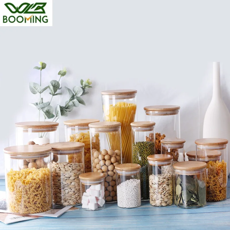 WBBOOMING High Quality Glass Transparent Container Glass Jars With Bamboo Lids Candy Tea Coffee Sugar Storage Jars Kitchen Boxes
WBBOOMING High Quality Glass Transparent Container Glass Jars With Bamboo Lids Candy Tea Coffee Sugar Storage Jars Kitchen Boxes