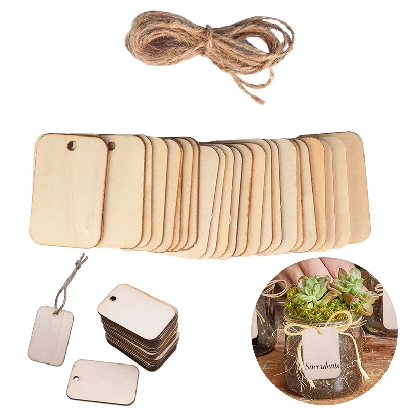 Blank Wooden Tags Unfinished Nature Wood Rectangle Slice Tag DIY Handmade Crafts Clothing Bags Hanging Label Decor Gift Bookmark
Blank Wooden Tags Unfinished Nature Wood Rectangle Slice Tag DIY Handmade Crafts Clothing Bags Hanging Label Decor Gift Bookmark