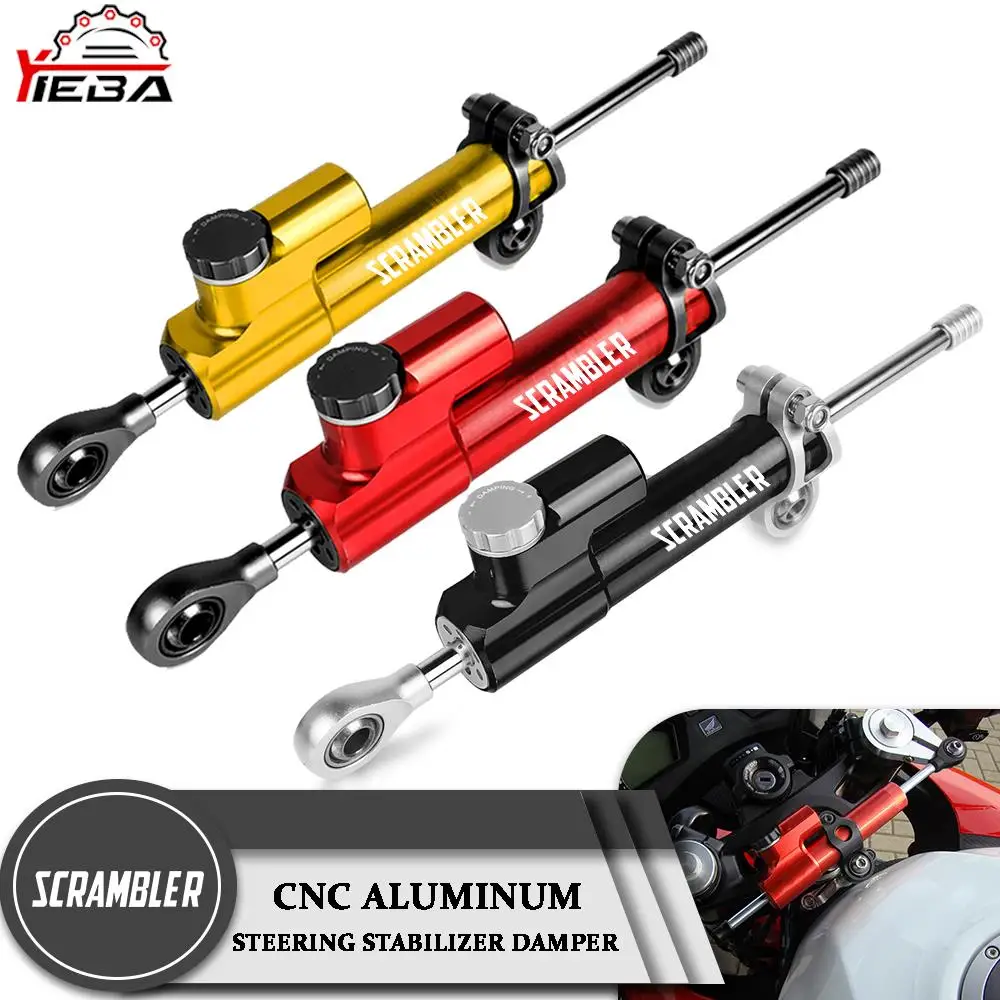 Universal Motorcycle Aluminum Adjustable Steering Damper Stabilizer For DUCATI SCRAMBLER 400 800 850 1000 sixty2 Icon 2023 2022
Universal Motorcycle Aluminum Adjustable Steering Damper Stabilizer For DUCATI SCRAMBLER 400 800 850 1000 sixty2 Icon 2023 2022