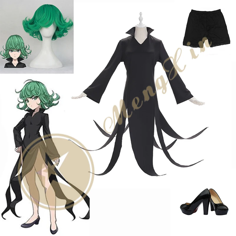 Anime One Punch Man Tatsumaki Cosplay Costume Gothic Black Dress Girls Clothes Halloween Clothes Custom Made
Anime One Punch Man Tatsumaki Cosplay Costume Gothic Black Dress Girls Clothes Halloween Clothes Custom Made