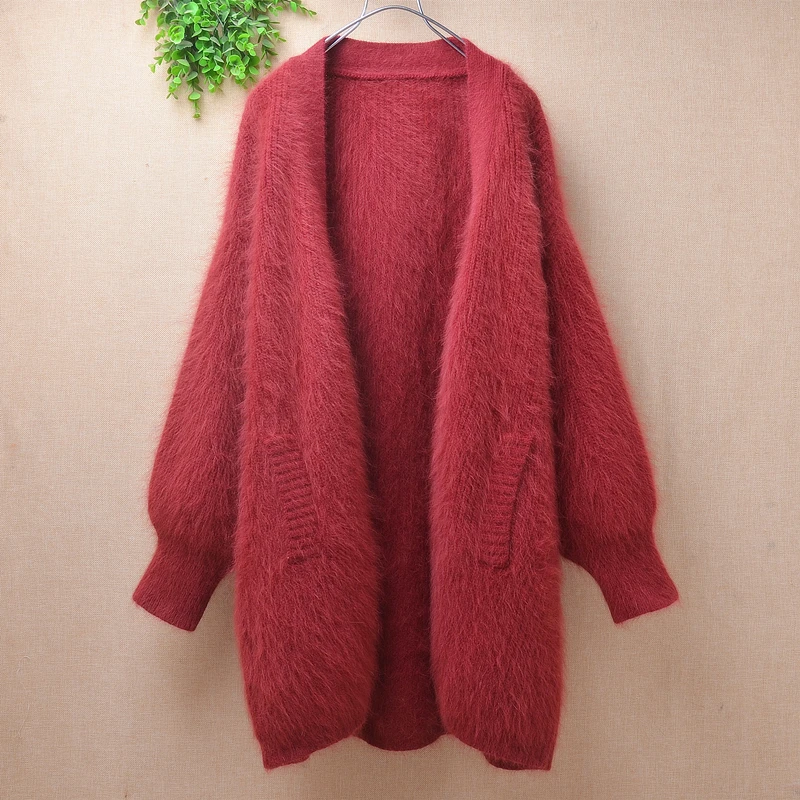 Female Women Fall Winter Clothing Hairy Mink Cashmere Knitted Long Lantern Sleeves Loose Cardigan Angora Fur Jacket Coat Sweater
Female Women Fall Winter Clothing Hairy Mink Cashmere Knitted Long Lantern Sleeves Loose Cardigan Angora Fur Jacket Coat Sweater
