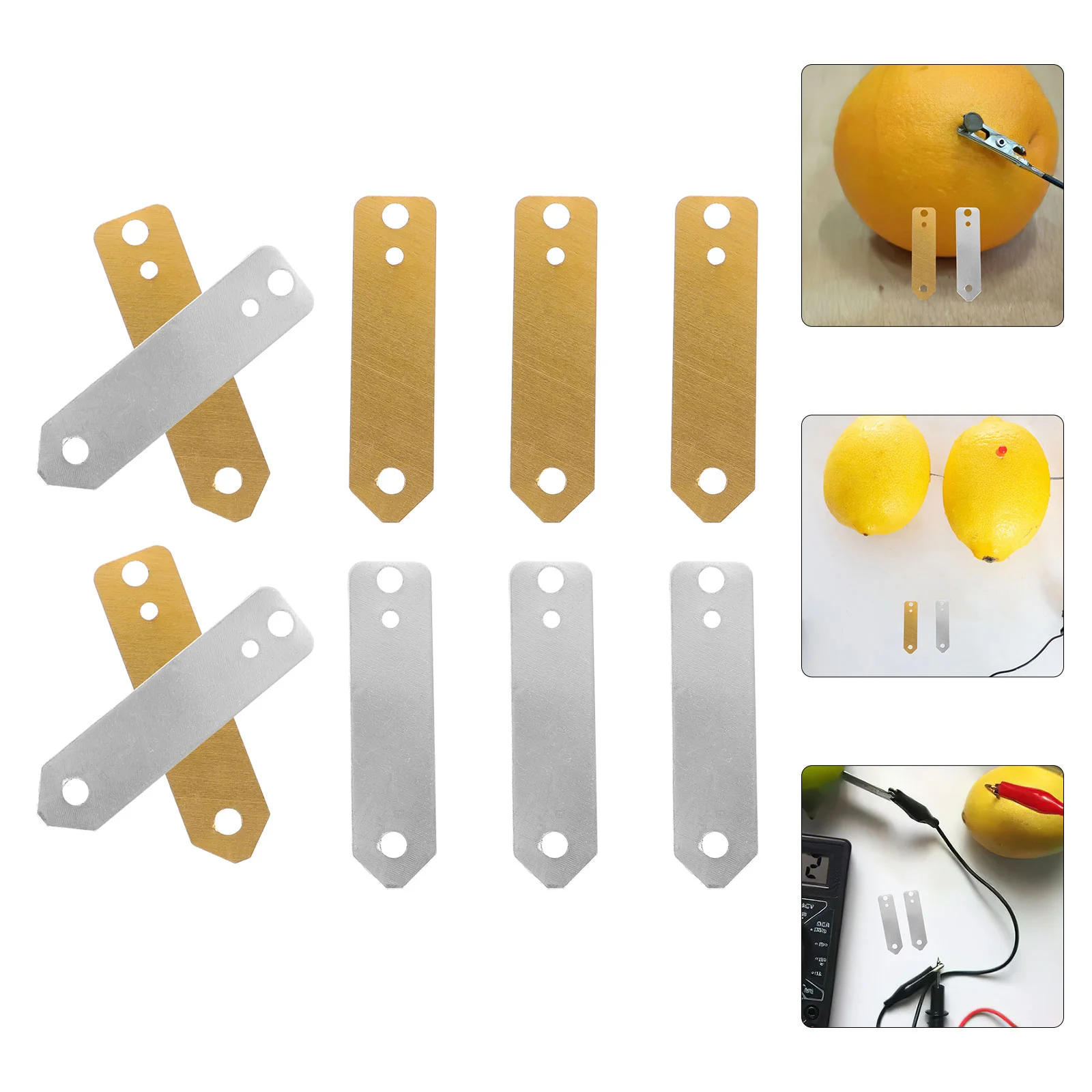 10 Pcs An Fittings Zinc Strip Fruit Experiment Supplies Anode Plating Electrode Copper Plate Material Primary School
10 Pcs An Fittings Zinc Strip Fruit Experiment Supplies Anode Plating Electrode Copper Plate Material Primary School