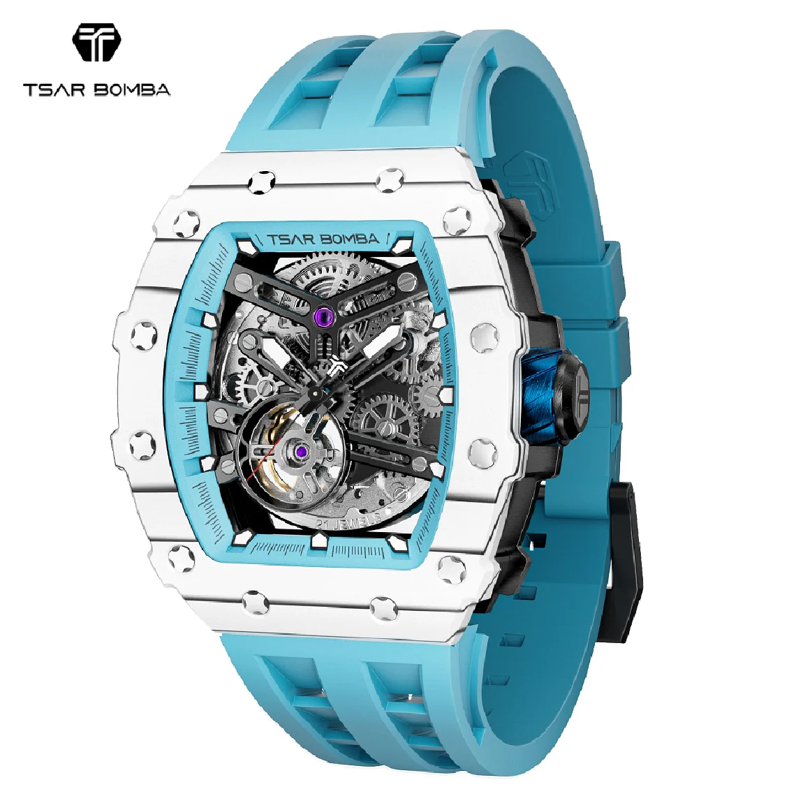 TSAR BOMBA Watch for Men Carbon Fiber Luxury Automatic Mechanical Watches Sapphire Clock Waterproof Skeleton Mens WristWatch
TSAR BOMBA Watch for Men Carbon Fiber Luxury Automatic Mechanical Watches Sapphire Clock Waterproof Skeleton Mens WristWatch