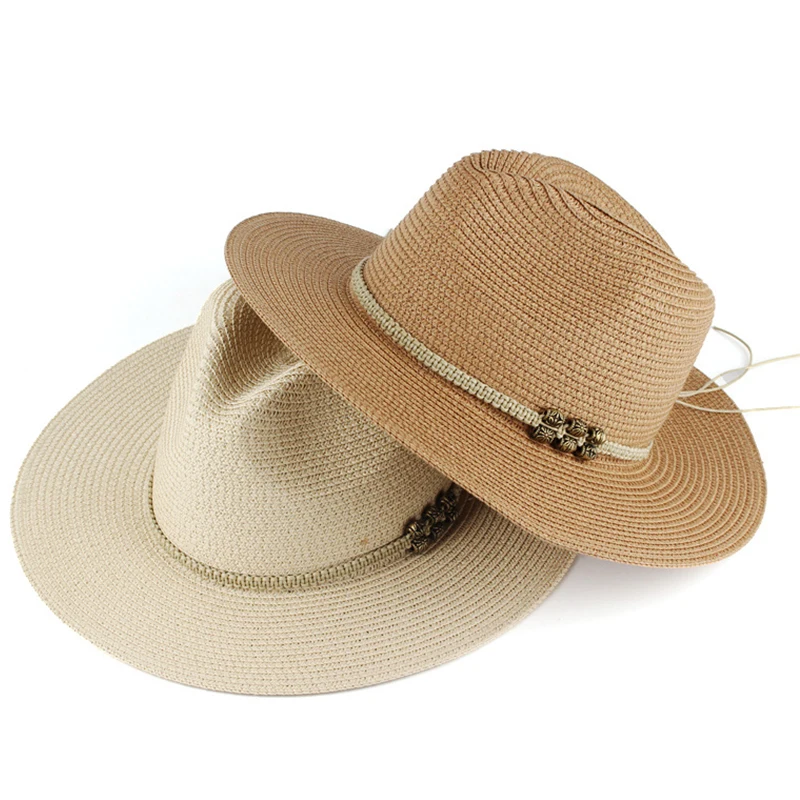 Panama Hats For Women Summer Breathable Wide Brim Female Seaside Vacation Beach Sun Cap Mens Straw Fedora Hat Sombreros De Mujer
Panama Hats For Women Summer Breathable Wide Brim Female Seaside Vacation Beach Sun Cap Mens Straw Fedora Hat Sombreros De Mujer