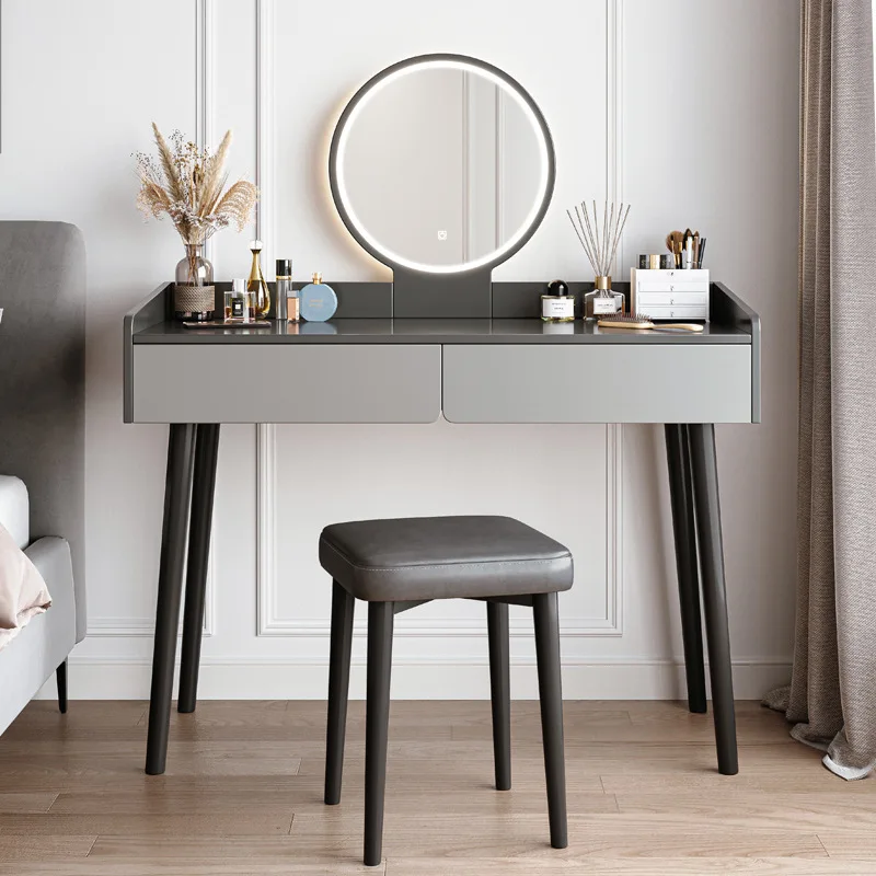 

Туалетный столик для спальни современный минималистичный макияжный Столик Маленький Ins стильный новый интернет-знаменитости комод для маленькой квартиры