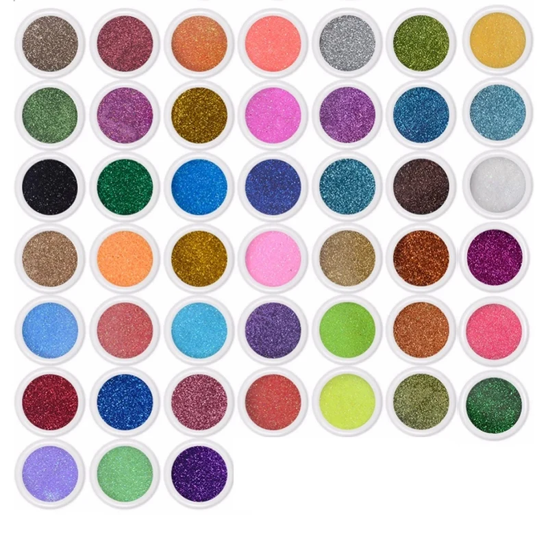 45Pcs/Set Nail Glitter Mix Colors Nail Art Fine Glitter Powder Dust UV Gel Polish Acrylic Nail Tips DIY Decoration Tools
45Pcs/Set Nail Glitter Mix Colors Nail Art Fine Glitter Powder Dust UV Gel Polish Acrylic Nail Tips DIY Decoration Tools