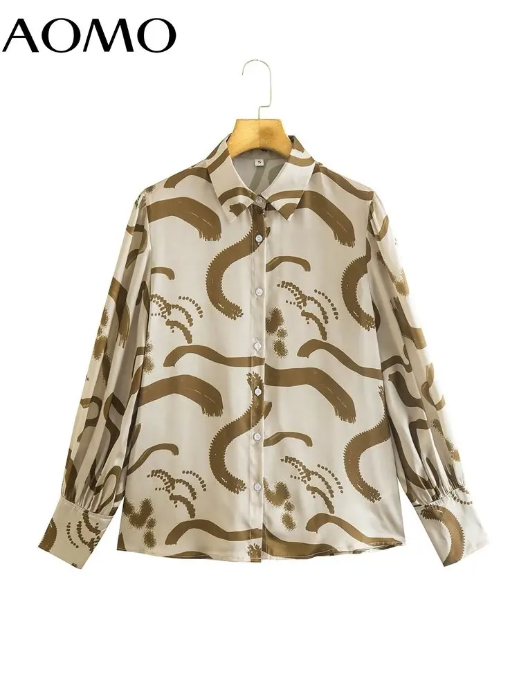 Женская винтажная рубашка с принтом AOMO 8Y23A, модель 2023 года, шикарная Женская свободная рубашка в стиле High Street
Женская винтажная рубашка с принтом AOMO 8Y23A, модель 2023 года, шикарная Женская свободная рубашка в стиле High Street