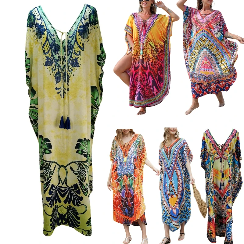 Y166 Loose Beach Kaftan Dresses for Women Caftan Swimsuit Cover Up
Y166 Loose Beach Kaftan Dresses for Women Caftan Swimsuit Cover Up