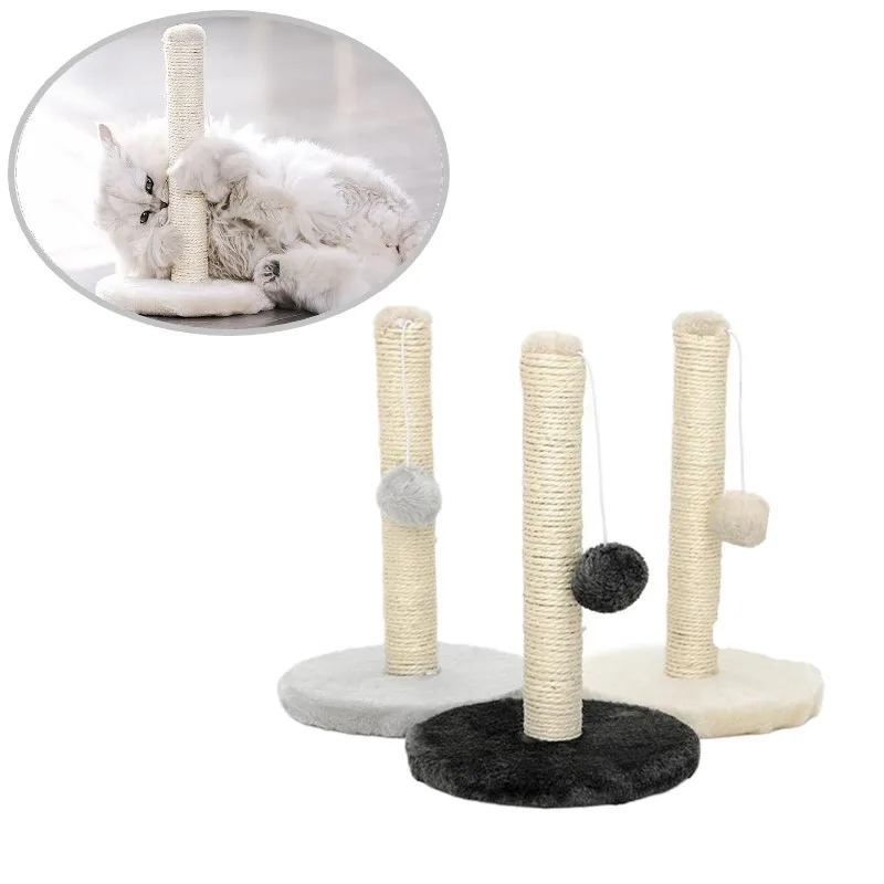 

Sisal Rope Cat Scraper Scratching Post Jumping Cat Tower Toy with Ball Cats Paw Claw Furniture Protector Cat Toys Cat Scratcher