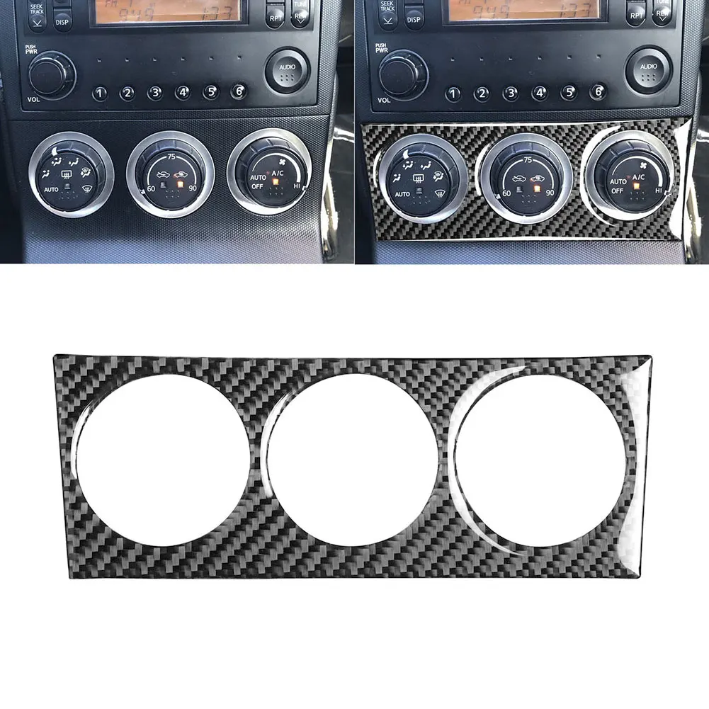 Car Climate Console Cover Trim Carbon Fiber Center Console Air Conditioning Buttons Decals For Nissan 350Z 2003-2005 Interior
Car Climate Console Cover Trim Carbon Fiber Center Console Air Conditioning Buttons Decals For Nissan 350Z 2003-2005 Interior