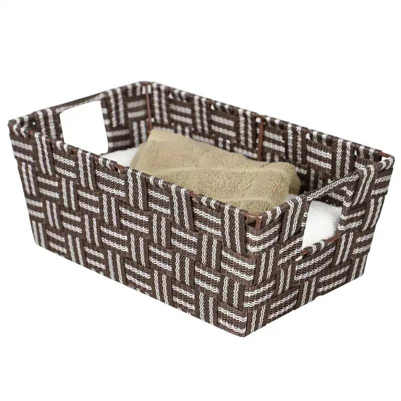 Woven Strap Small Storage Bin, Brown Trash can kitchen Automatic trash can Trash rack Trash can with pedal Car garbage Bathroom
Woven Strap Small Storage Bin, Brown Trash can kitchen Automatic trash can Trash rack Trash can with pedal Car garbage Bathroom